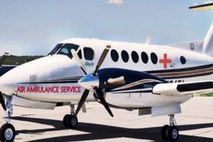 Air ambulance fixed winged flight